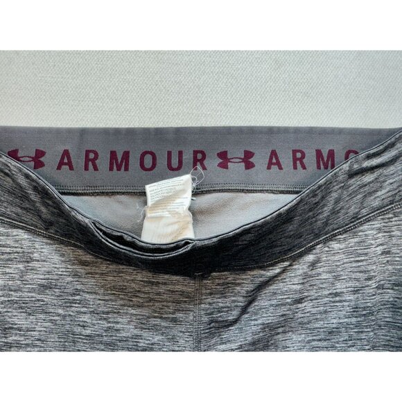 Under Armour Womens High Rise Leggings Size 2XL Heather Gray Colorblock Pull On - Picture 3 of 13